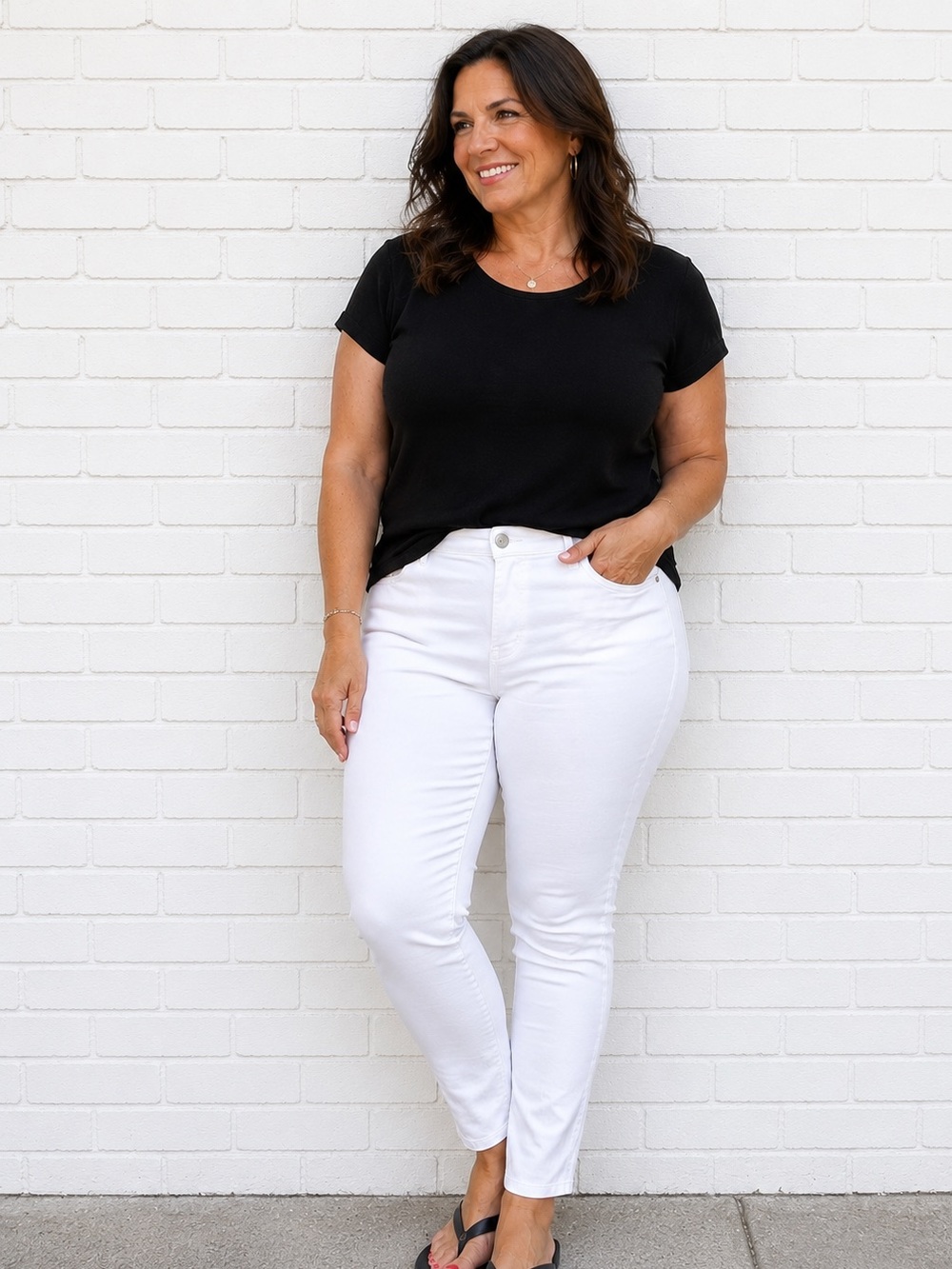 NWT NYDJ Ami Skinny White Jeans Size 16WP